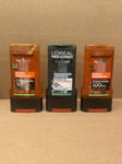 3x Loreal Men Expert Hydra Energetic Taurine/Magnesium Defense Shower Gel 300ml