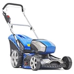 Hyundai 18"/45cm Cordless 80v Lithium-Ion Battery Lawnmower with Battery and Charger, 6 Adjustable Cutting Heights, 65l Grass Collector, Foldable Handles, 3 Year Warranty