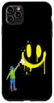 Coque pour iPhone 11 Pro Max Bombe de peinture graffiti années 80 bébé garçon fête peut rainurer