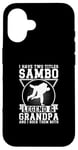 Coque pour iPhone 16 Sambo Grandpa Sambo Fighter Sambo Arts martiaux