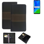 Etui housse pour téléphone Huawei P Smart 2020 Coque portefeuille brun