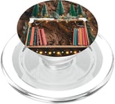 Bookish Bibliothèque de Noël Bibliothèque de vacances PopSockets PopGrip pour MagSafe