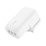 Belkin BoostCharge 3-Port USB-C Wall Charger with PPS 67W, USB-C PD 3.1 Enabled Fast Charging iPhone Charger for iPhone 15 Series, MacBook Pro, AirPods, Galaxy, and Other PD Enabled Devices - White