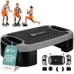 Lifepro Plateforme réglable 4 en 1 - Stepper d'aérobic multifonction - Planche d'équilibre, planche inclinée - Steppers pour exercice, entraînement à domicile - Plateforme d'exercice pour l'équilibre