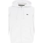 Veste Lacoste  Sweatshirt fz cap blanc