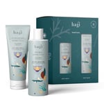 🌿 Hagi Herbal Sense Coffret cadeau de Noël - Baume corporel vivifiant (200 ml) & Gel douche botanique (300 ml) - Vivez l'essence de la nature 🍃