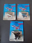 VINTAGE LOT 3 AVIONS SONIC US AIR FORCE NEUFS SOUS BLISTER