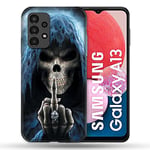 Coque pour Samsung Galaxy A13 / A04S Tete de Mort Doigt