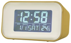 Acctim Alta Digital LCD Alarm Clock - Mustard