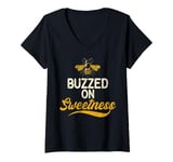 Womens Buzzed on Sweetness Honey V-Neck T-Shirt