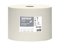 Aftørringsrulle Industri Katrin Plus 4-Lag Ø36cm B26.5Cmxl360m Nyfiber Hvid,1 Rl