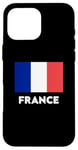 Coque pour iPhone 16 Pro Max Drapeau France Bleu Blanc Rouge