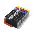 Set of 5 PGI570XL CLI571XL & 2x PGI570XL Black Ink Cartridge For Canon TS5051