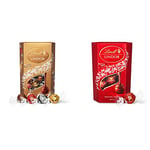 Lindt Lindor Assorted Chocolate Truffles Box - approx. 48 Balls, 600 g - Assortment of Milk, White, Extra Dark and Hazelnut Chocolate Balls & Lindor Milk Chocolate Truffles Box - The Ideal Gift, 200 g