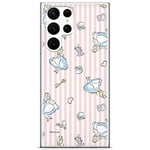 ERT GROUP mobile phone case for Samsung S22 ULTRA original and officially Licensed Disney pattern Alice 001 optimally adapted to the shape of the mobile phone, case made of TPU