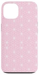 Coque pour iPhone 13 Porcelaine rose pâle avec une breloque méditerranéenne pour fille et femme