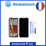 Ecran LCD + Vitre tactile sur châssis Huawei P20 Pro Noir + outils