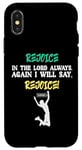 iPhone X/XS Empowering Christian Rejoice Bible Verse New Testament Gift Case