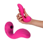 Vibromasseur vaginal en silicone double stimulateur vibrant succion du clitoris
