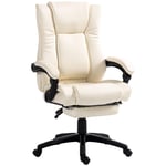 Executive Home Office Chair PU Leather Desk Chair with Foot Rest