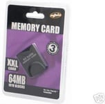 Madrics Memory Card - Module Mémoire Flash - 64 Mo - Carte Mémoire Nintendo Gamecube - Noir - Pour Nintendo Gamecube; Nintendo Wii