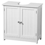 White Under Sink Gloss Bathroom Cabinet/Undersink Unit