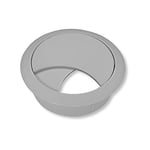 cyclingcolors passe câble bureau table fil diamètre 58mm encastrable cordon prise ordinateur écran accessoire ameublement (gris)