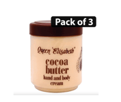 Queen Elisabeth Cocoa Butter Hand and Body Cream (250ml) Pack of 3 Free Delivery