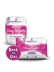 Slumberdown Back To Uni Cosy Nights 10.5 Tog Duvet And 2 Pillows Bundle- King - White