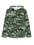 HURLEY Naturals Full Zip PO Sweatshirt Fille- Taille: 8 ans (S), Multicolore/Camouflage - Vert