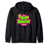 Class of 2025 Senior Fresh 90s Retro TV Style Graduation Zip Hoodie