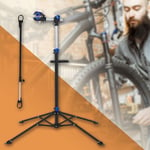 ECD Germany Support de Réparation de Vélo E-Bike, en Acier, Orientable 360°, Réglable en Hauteur 105-185 cm, Charge 30 kg, Pied d’atelier, Base
