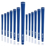 Karma Lot de 13 poignées de golf en velours bleu, taille standard, confort et performance toutes saisons, contrôle ferme moyen, style velours traditionnel, 13 poignées de rechange pour club de golf