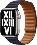 Genuine Apple Watch Leather Link Strap Band 44mm/45mm/46mm - S/M - Ink