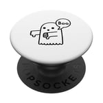 Costume d'Halloween amusant Ghost Boo PopSockets PopGrip Interchangeable