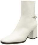 HUGO Femme Gaia Chain B70-C Bottines, Blanc 100, 38 EU