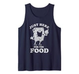 SpongeBob SquarePants Just Here For The Food Big Chest Logo Tank Top