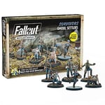 Fallout Wasteland Warfare: Survivors - Ghoul Settlers (The Slog) - 6 Unpainted Resin Miniatures, Includes Scenic Bases, 32MM Scale Figures, Tabletop Roleplaying Game Minifigures