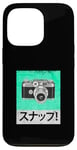 Coque pour iPhone 13 Pro Bleu sarcelle Aqua Sunappu! (Snap!) Vintage Teal Aqua Graphic