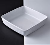 24cm Mason Cash Square Ceramic Meat Roasting Pie Baking Tray Oven Dish Kitchen