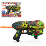 CRAZE Blaster-X Foam Guns Fury - Blaster à fléchettes 30cm, 8 fléchettes, portée de tir 14m - Pistolet Jouet Enfant