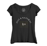 T-Shirt Femme Col Echancré Just B Natural Musique Musicien Instrument Solfège