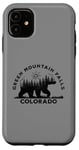 Coque pour iPhone 11 Green Mountain Falls Colorado Vacation Ours Forêt Soleil