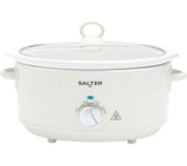 SALTER Retro Slow Cooker - Cream, Cream