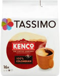 Tassimo Kenco Colombian Coffee Pods X16 Pack of 5, Total 80 Drinks