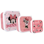 Minnie Mouse Bon Appetit Lasten lounaslaatikkosetti! 3 kpl