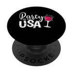 Party in the USA with Wine PopSockets Adhesive PopGrip