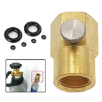 to CGA320 Cylinder Refill Adaptor with Bleed Valve CO2 Adapter For Sodastream