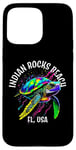 iPhone 15 Pro Max Indian Rocks Beach Florida USA Abstract Turtle Design Case