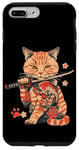 Coque pour iPhone 7 Plus/8 Plus Chat Samouraï Japonais Ninja Yakuza Tatouage